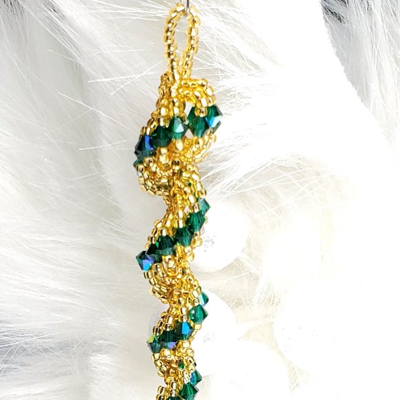 Christmas Tree, Crystal Icicle Ornament, Christmas Crystal Icicle - Picture 1 of 9